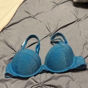 Sparkling Blue Women's Bikini TOP ONLY